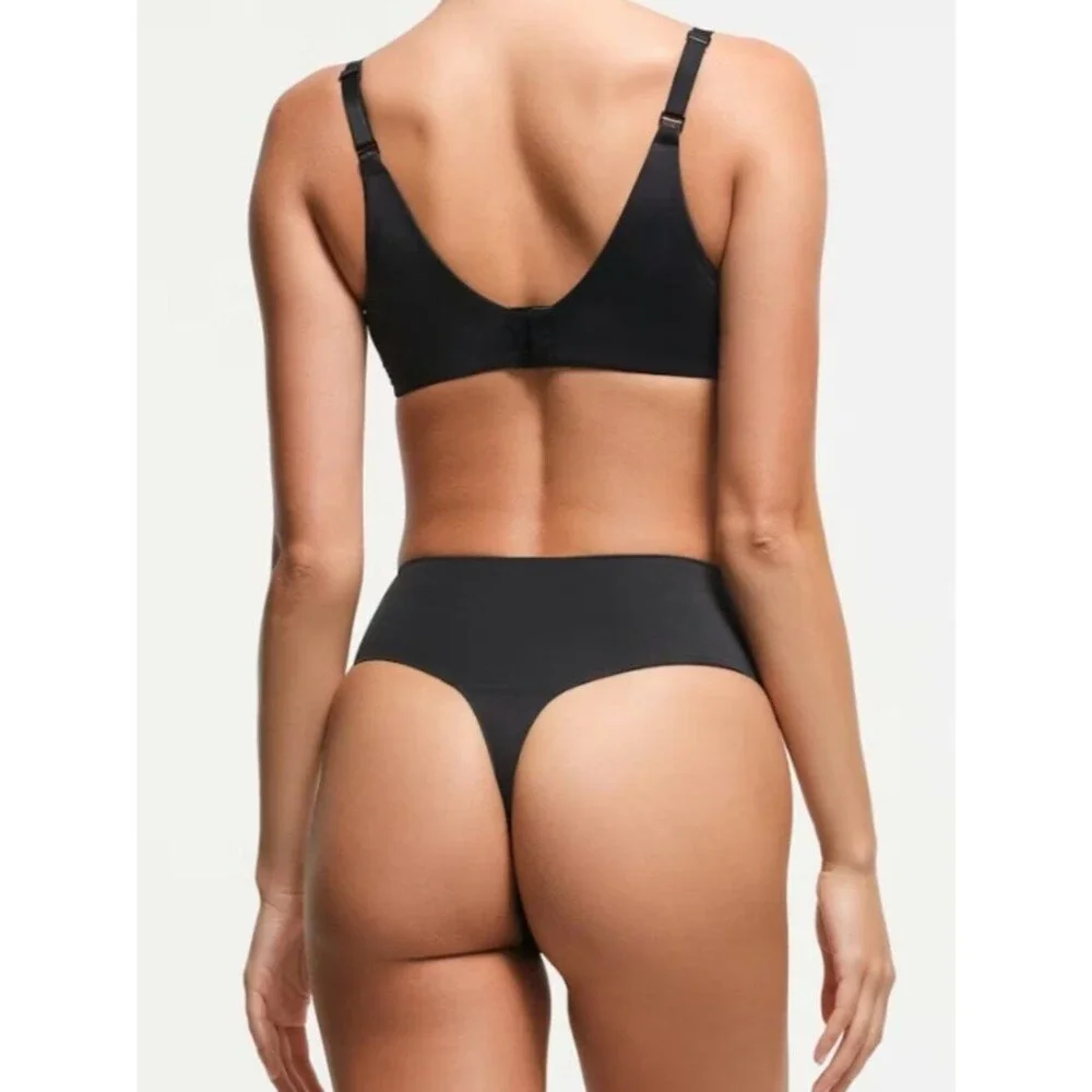 NEW SKIMS Smoothing Intimates Full Coverage Lightly Lined Bra 36DDD Onyx Black - Picture 3 of 4